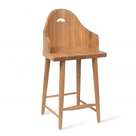 Scooped Back Counter Stool